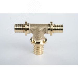 Изображение товара Тройник 16х20х16 переходной, аксиальный, латунь DZR (шт)