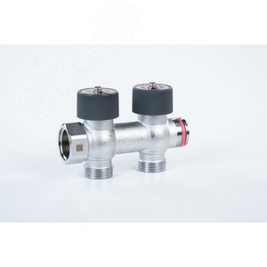 Коллектор распределительный G3/4 2 отвода G3/4 с  плавной регулировкой - фото 2