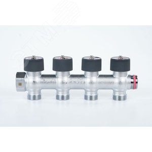 Изображение товара Коллектор распределительный G3/4 4 отвода G3/4 с плавной регулировкой (шт)