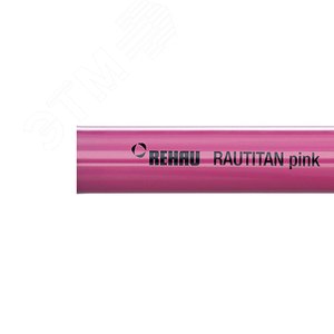 труба сшитый полиэтилен rautitan pink 32х4.4 мм pe-xa, прямые отрезки 6 м