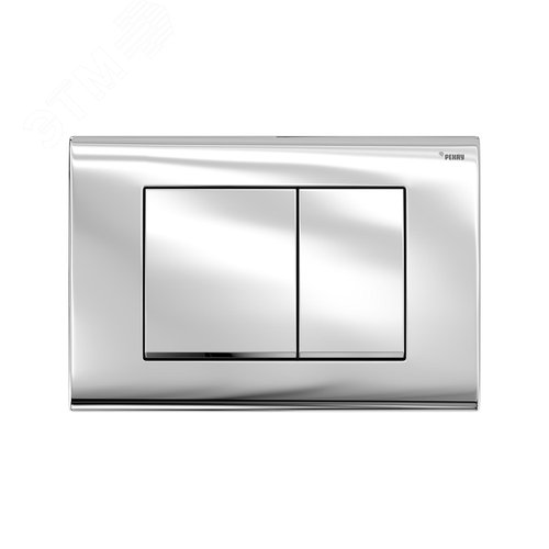 Изображение товара Панель смыва NOVA QUAD 001 с прямоугольными клавишами, пластик, хром, глянцевый (шт)