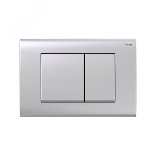 Изображение товара Панель смыва NOVA QUAD 001 с прямоугольными клавишами, пластик, серебристый, матовый (шт)