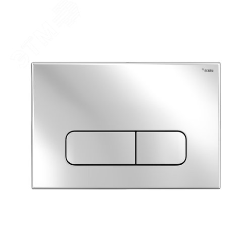 Изображение товара Панель смыва NOVA ELLIPSE 001 с овальными клавишами, пластик, хром, глянцевый (шт)