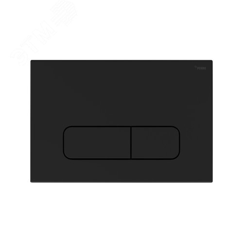 Изображение товара Панель смыва NOVA ELLIPSE 001 с овальными клавишами, пластик, черный, матовый (шт)