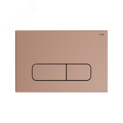 Изображение товара Панель смыва NOVA ELLIPSE 001 с овальными клавишами, пластик, розовое золото, матовый (шт)