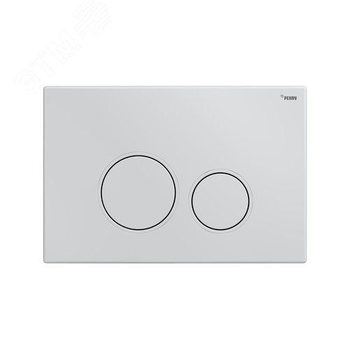 Изображение товара Панель смыва NOVA ORB 001 с круглыми клавишами, пластик, белый, глянцевый (шт)