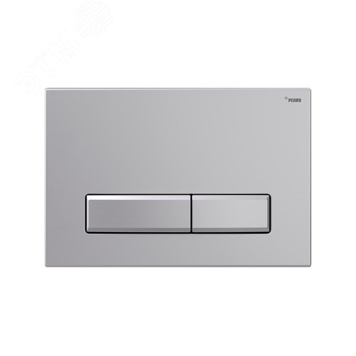 Изображение товара Панель смыва NOVA LONG 001 с прямоугольными клавишами, пластик, серебристый, матовый (шт)