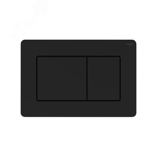 Изображение товара Панель смыва NOVA QUAD STEEL с прямоугольными клавишами с покрытием против отпечатков пальцев, нержавеющая сталь, черный, матовый (шт)