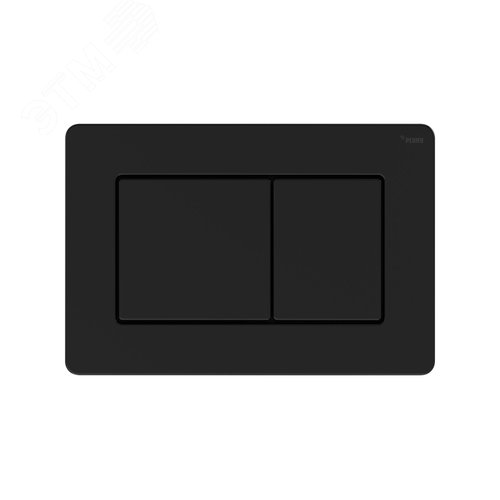 Изображение товара Панель смыва NOVA PUBLIC антивандальная с прямоугольными клавишами с покрытием против отпечатков пальцев, нержавеющая сталь, черный, матовый (шт)