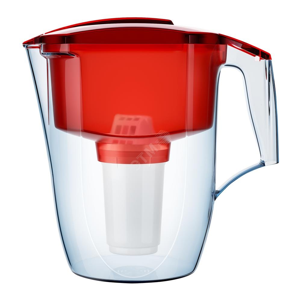 Изображение товара Фильтр-кувшин Гарри P42А5N красный для очистки воды 1,9 л с эффективной фильтрацией