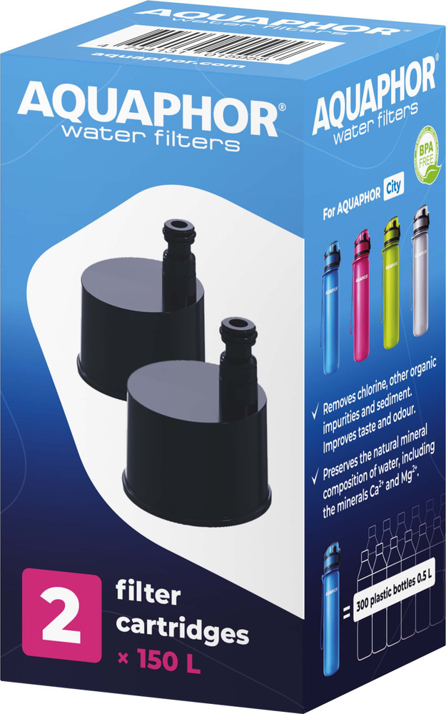 Картридж для фильтра-бутылки AQUAPHOR City (1 упак-2 шт)