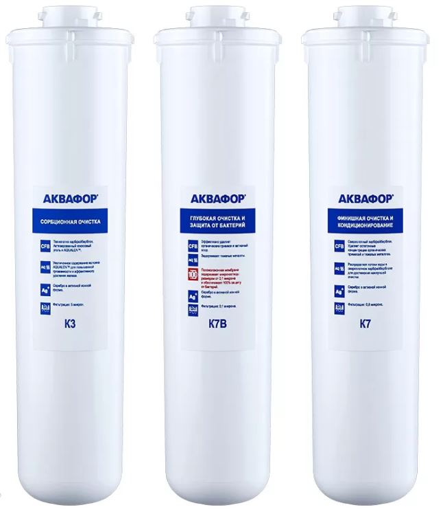 Комплект модулей сменных фильтрующих Кристалл ЭКО (K3/К2/К7В), от бактерий