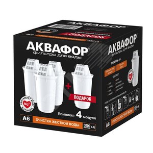 Изображение товара Комплект модулей сменных фильтрующих А6, от органических и неорганических соединений(1 упак-4 шт) (шт)