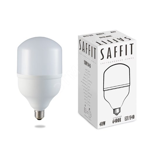 Лампа светодиодная LED 40вт E27 дневной SBHP1040 SAFFIT - превью