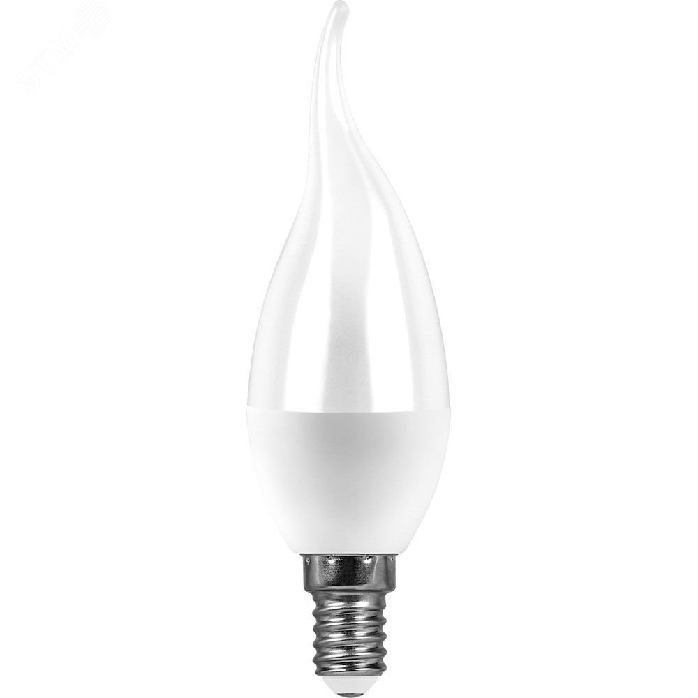 Лампа светодиодная LED 13вт Е14 дневной матовая свеча на ветру SBC3713 SAFFIT - превью 2
