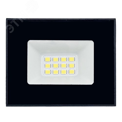 Прожектор светодиодный ДО-10w 6500К 800Лм IP65 черный ПРОМО - фото 2