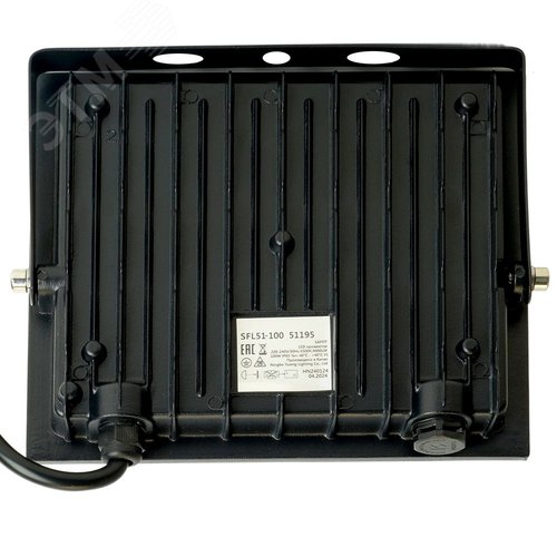 Прожектор светодиодный ДО-100w 6500К 8000Лм IP65 черный ПРОМО - фото 3