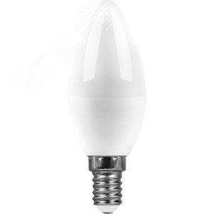 Изображение товара Лампа светодиодная LED 9вт E14 дневной матовая свеча (шт)