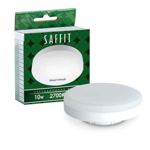 Изображение товара Лампа светодиодная LED 10вт GX53 теплый таблетка (шт)