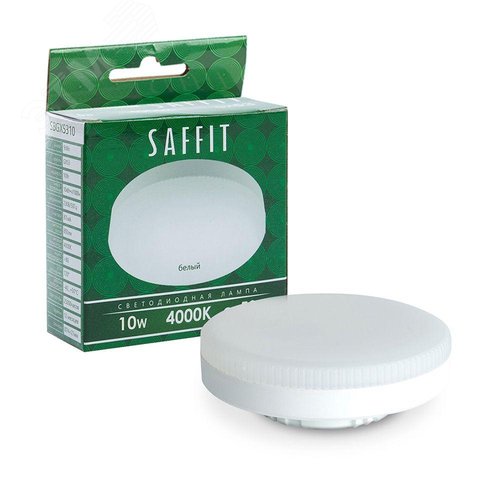 Изображение товара Лампа светодиодная LED 10вт GX53 белый таблетка (шт)