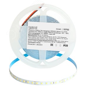 Лента светодиодная 9.6Вт/м 12В 3000К IP20 120LED/м LS530 - фото 2