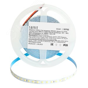 Лента светодиодная 9.6Вт/м 12В 4000К IP20 120LED/м SST02 - фото 2