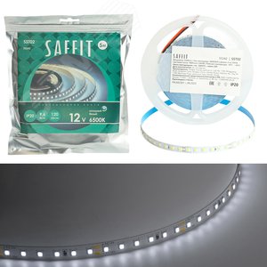 Лента светодиодная 9.6Вт/м 12В 6500К IP20 120LED/м SST02 - фото 1