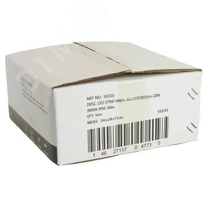 Лента светодиодная 6Вт/м 220В 3000К IP65 60LED/м SST20 - фото 5