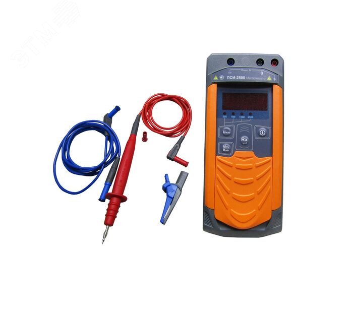 Изображение товара Мегаомметр ПСИ-2500 для измерения сопротивления и напряжения Россия
