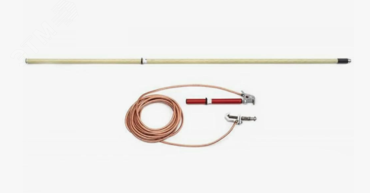 Изображение товара Переносное заземление ЗПЛ-110Э-1 ШБ с шарнирным болтом 70 мм2