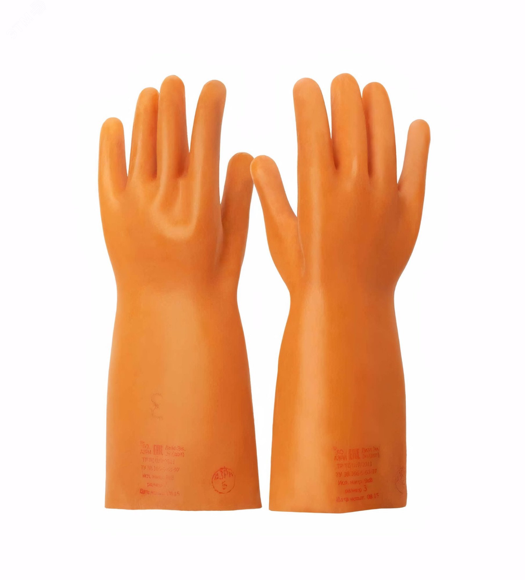 Изображение товара Перчатки латексные диэлектрические (р.3) (с протоколом испытаний) (пар)