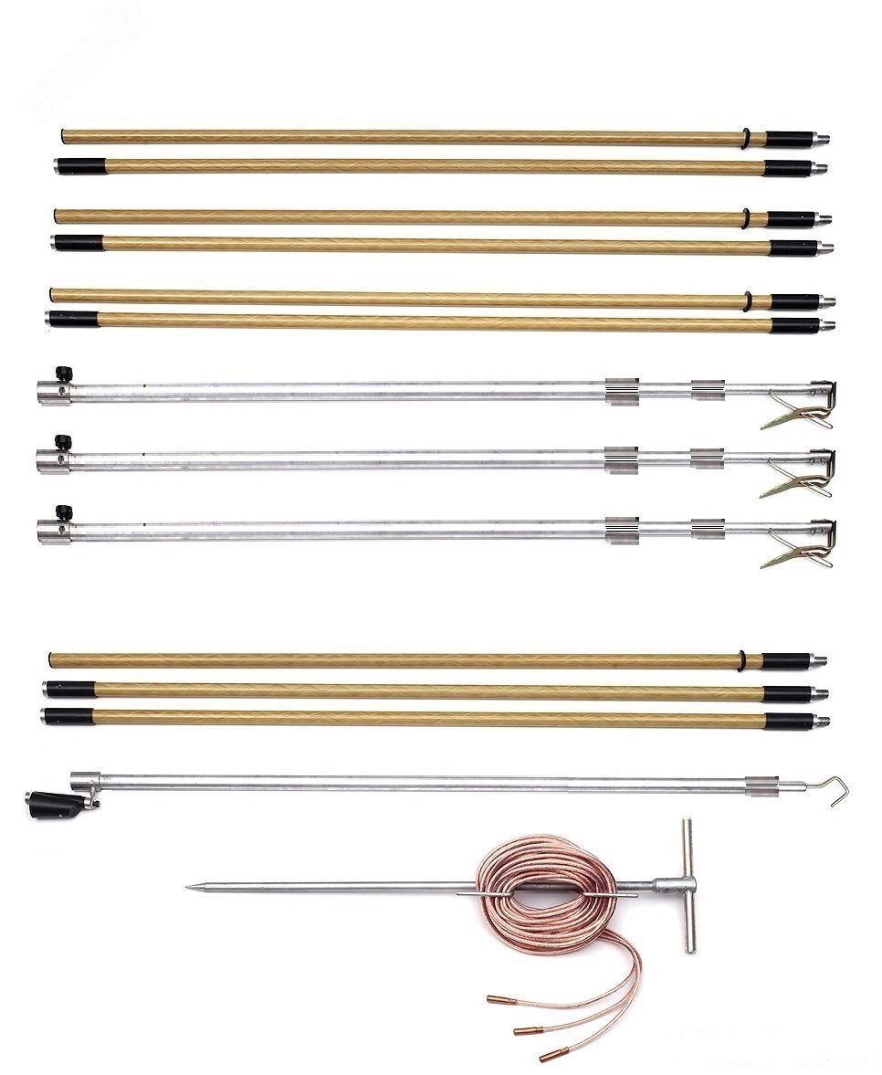 Изображение товара Заземление переносное КШЗ-10Э Т Телескоп для линий 6-10 кВ, Россия