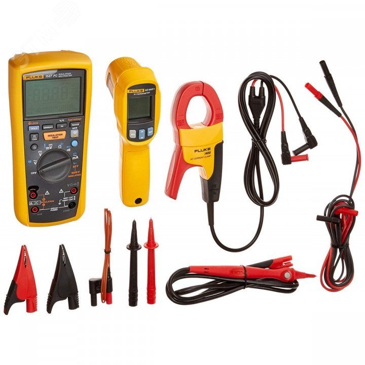 Мультиметр-мегаомметр Fluke 1587 в комплекте Fluke62MAX+ клещи I400 ...