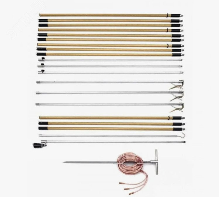 Изображение товара Переносное заземление КШЗ-10Э Т с сечением провода 35мм2