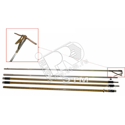 Изображение товара Комплект штанг КШЗ-10Н для заземления проводов 6-10 кВ