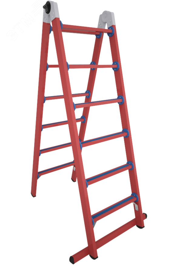 Изображение товара Лестница-стремянка стеклопластиковая трансформер мягкий грунт ЛСПТД-2,0 МГ (шт)