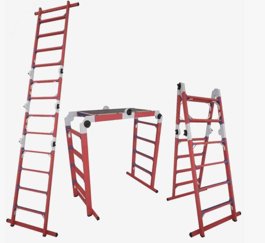 Изображение товара Лестница-стремянка подмость ЛСПТД-1,5П 12 ступеней из стеклопластика Россия