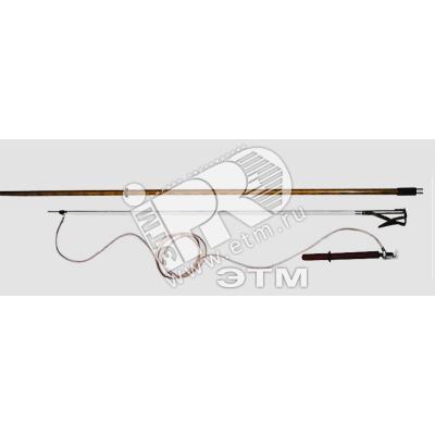 Изображение товара Заземление переносное ПЗ-110-220Н 4м 25кв.мм штанга для ВЛ до 220 кВ