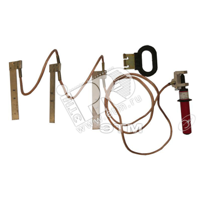 Изображение товара Заземление переносное ПЗРУ-2Н 3 шт. по 0,3 м с заземлым проводом 3,6 м