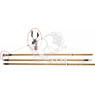 Изображение товара Штанга операт.унив. ШОУ-500/3 для электроустановок до 500кВ 5.55м