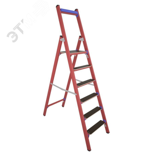 Изображение товара Стремянка стеклопластиковая диэлектрическая ССД-1,5 Е Т с симметричной опорой телеком (шт)