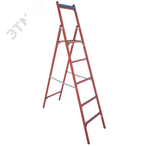 Изображение товара Стремянка стеклопластиковая диэлектрическая ССД-1,8 с симметричной опорой (шт)