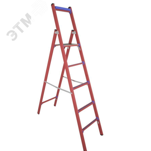 Изображение товара Стремянка стеклопластиковая диэлектрическая ССД-1,8 Е с симметричной опорой (шт)