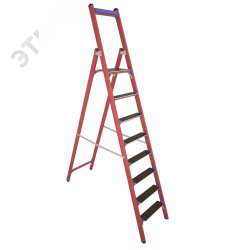 Изображение товара Стремянка стеклопластиковая диэлектрическая ССД-2,0 Е Т с симметричной опорой телеком (шт)