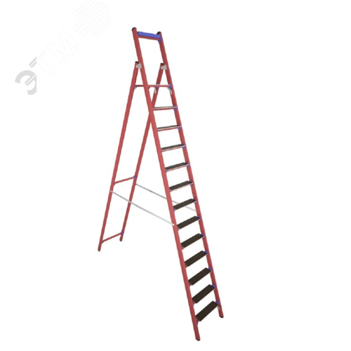 Изображение товара Стремянка стеклопластиковая диэлектрическая ССД-3,5 Е Т с симметричной опорой телком (шт)