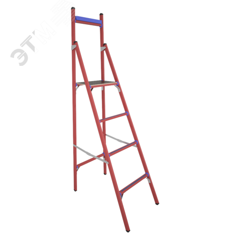 Изображение товара Стремянка стеклопластиковая диэлектрическая СВД-1,5 с вертикальной опорой (шт)