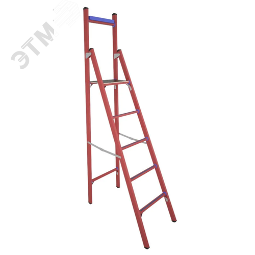 Изображение товара Стремянка стеклопластиковая диэлектрическая СВД-1,8 Е с вертикальной опорой (шт)