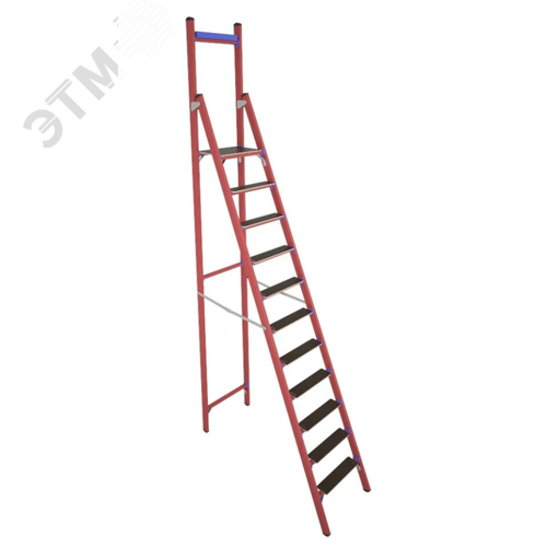 Изображение товара Стремянка стеклопластиковая диэлектрическая СВД-2,5 ЕТ с вертикальной опорой телеком (шт)