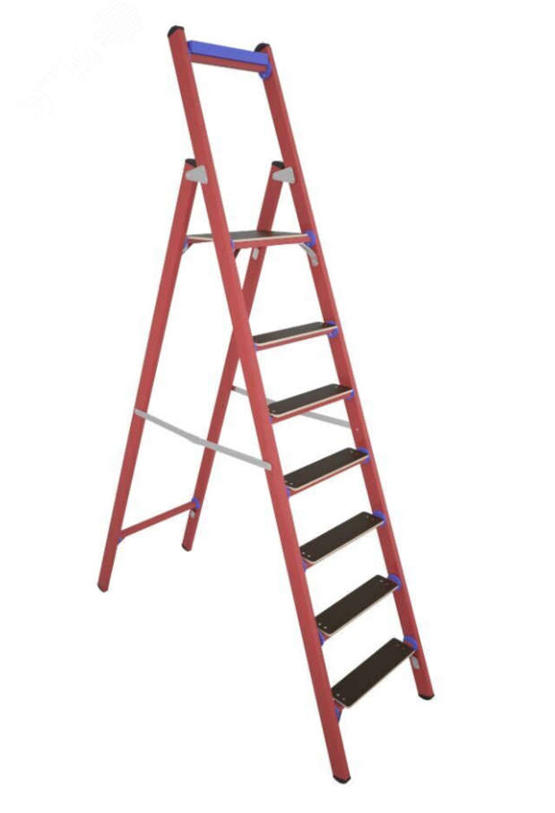 Изображение товара Стремянка диэлектрическая стеклопластиковая ССД-1,8 Е Т с симметричной опорой