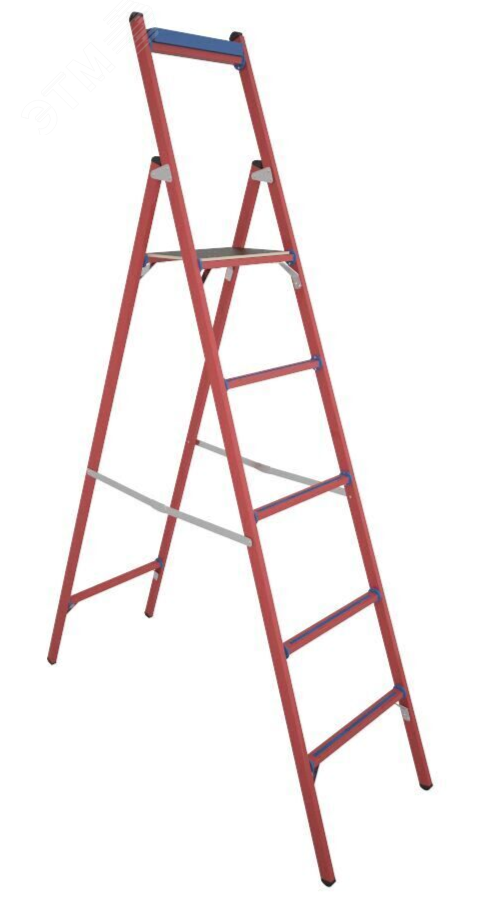 Изображение товара Стеклопластиковая диэлектрическая стремянка ССД-1,8 T с симметричной опорой Электро Трейд